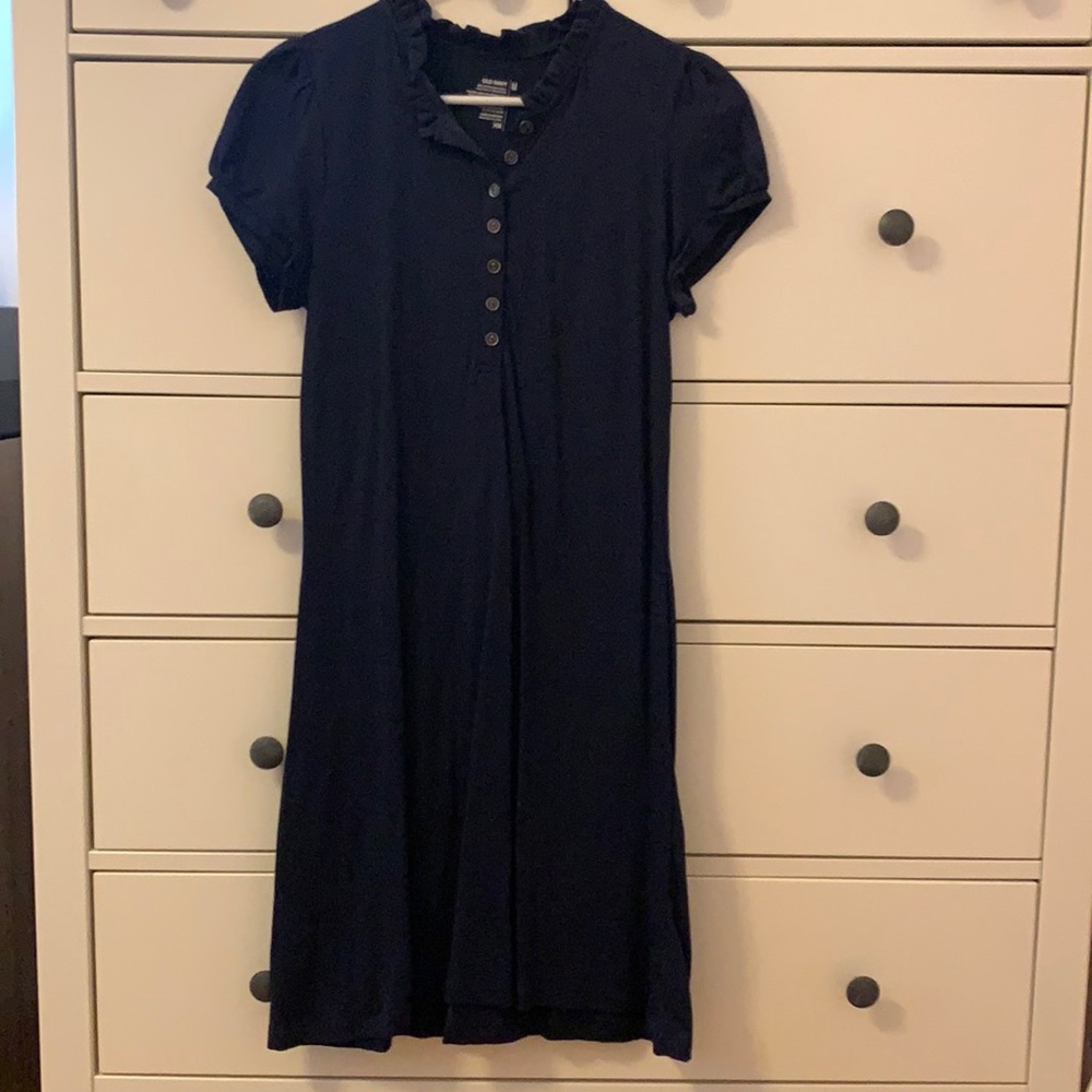 Old Navy Short Sleeve Navy Dress